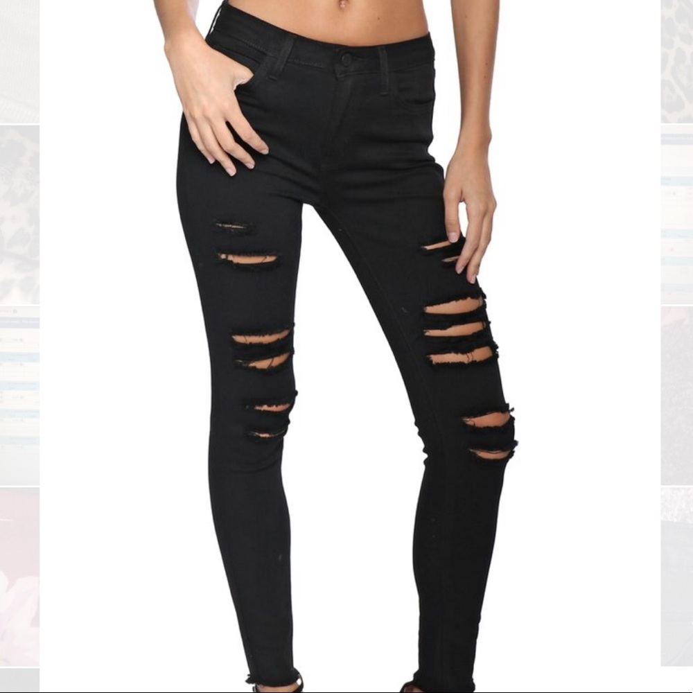 “Just Black” Denim Jeans